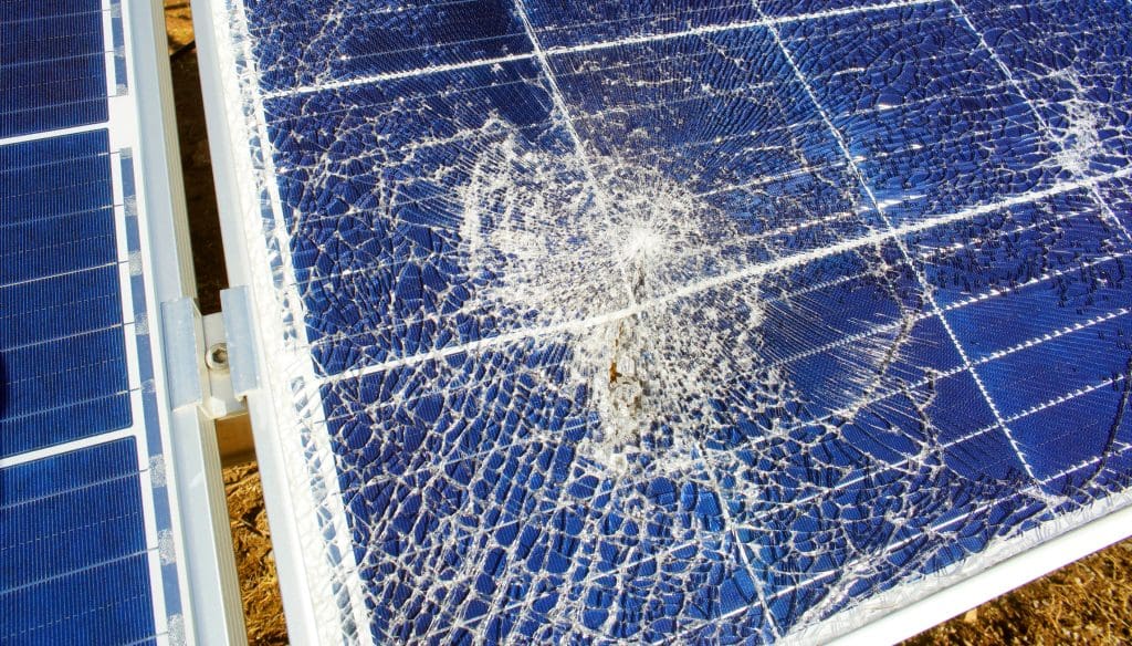 Major solar panel recycling deal announced in the US 2 A damaged solar panel