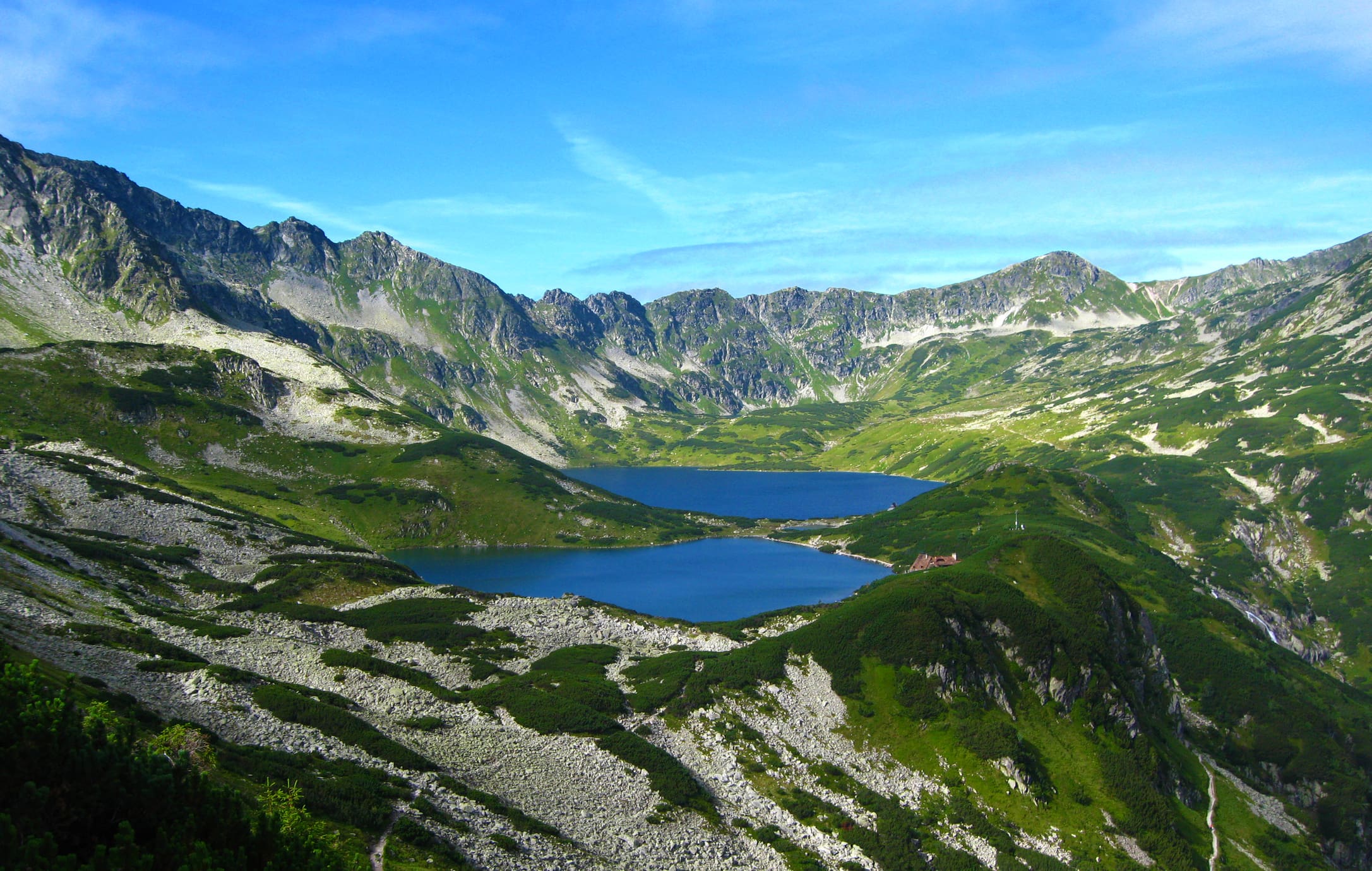 A natural lake in Europe
