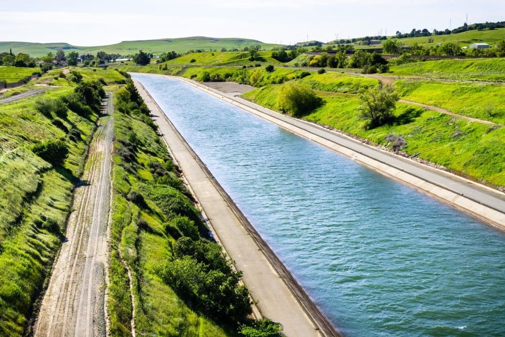 Behind America's push to cover its irrigation canals with solar panels 2 A canal in the US