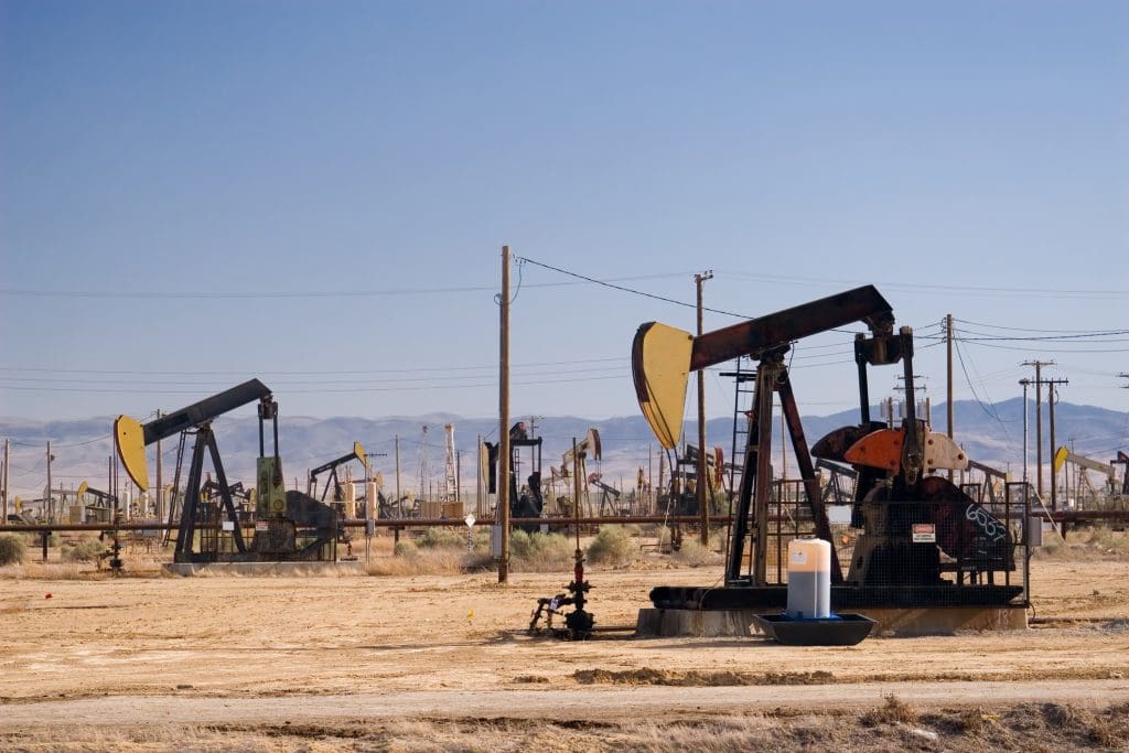 An oil field