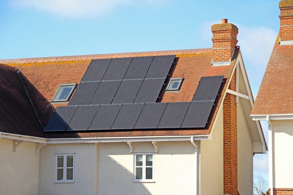 A rooftop solar system
