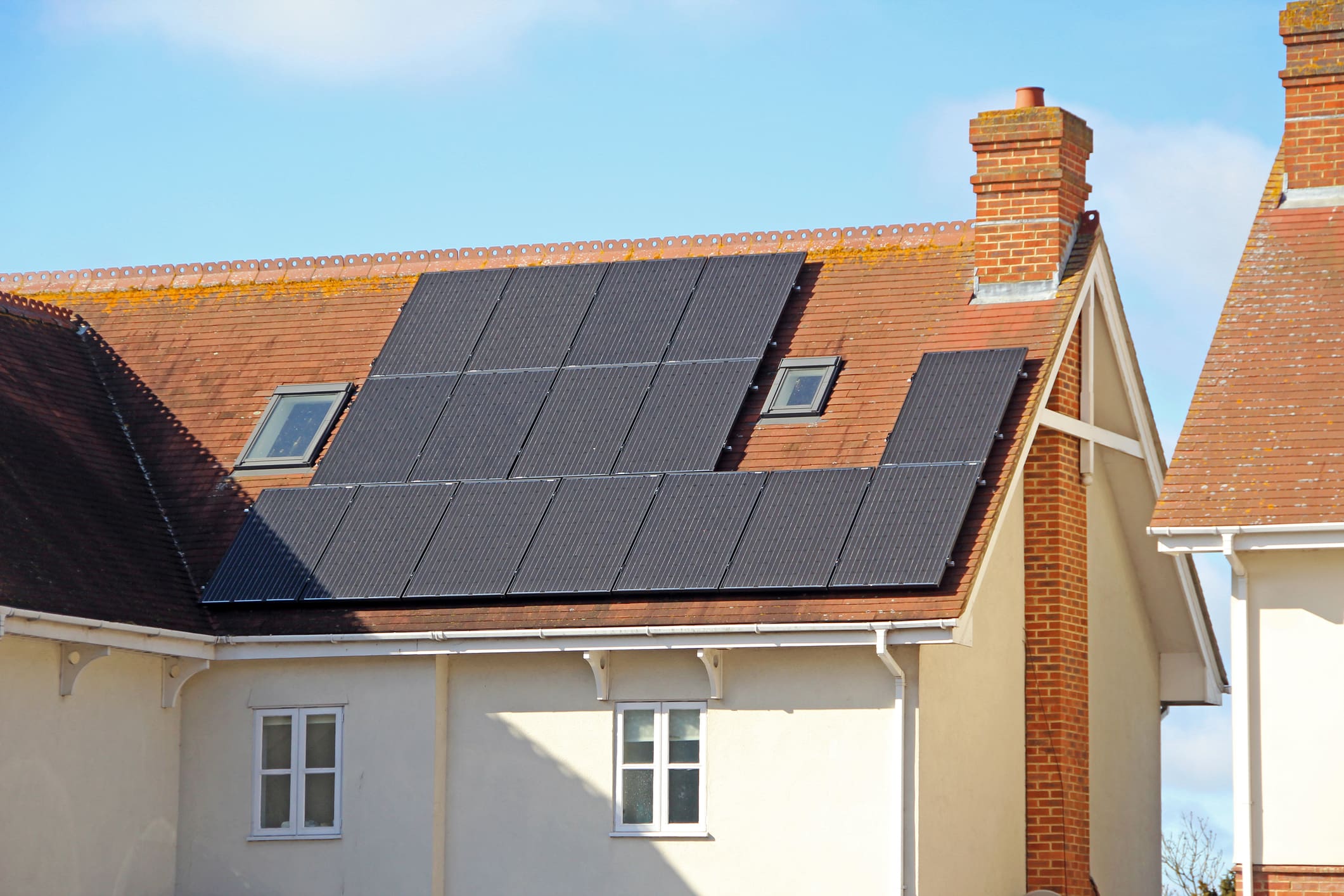 A rooftop solar system