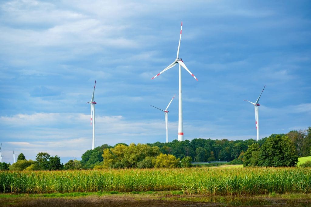A wind farm in Germany, which is quickly transitioning to renewable power.