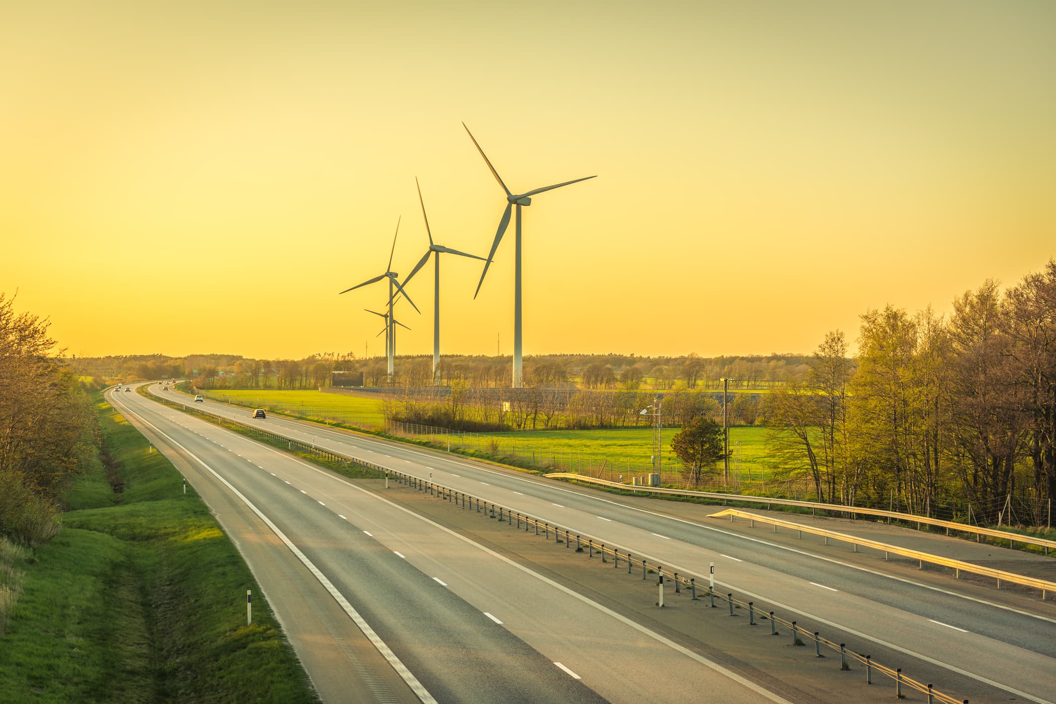 A photo of a wind farm in Texas, which is seeing a boom in renewable energy installations partly thanks to the Inflation Reduction Act.