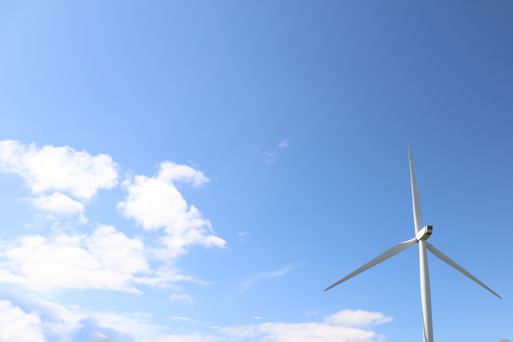 A photo of a community owned wind turbine in Bristol, England.