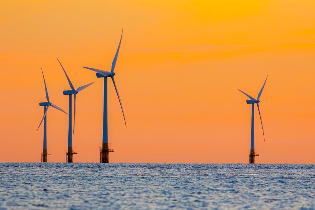 Renewables accounted for 93% of global power capacity growth in 2024 4 A photo of offshore wind turbines generating renewable electricity.