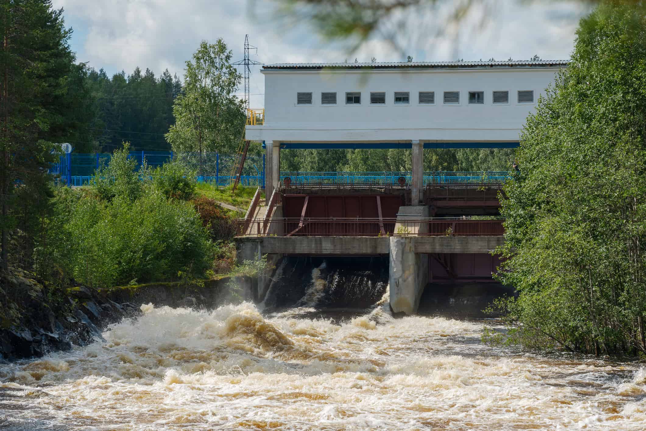 A small hydroelectric power plant