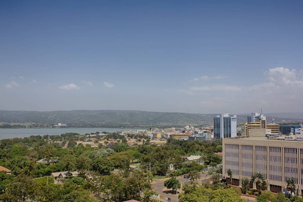 A photo of the city of Kisumu, Kenya.