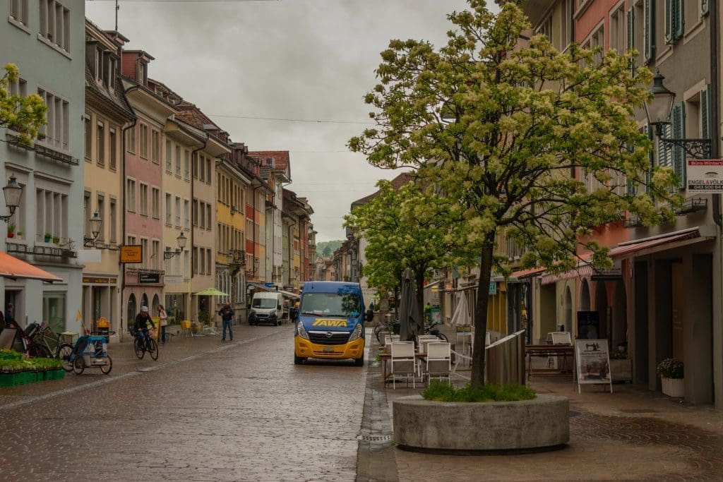 This Swiss city offers lessons in integrated transport design 3 A photo of the city centre of Winterthur, Switzerland